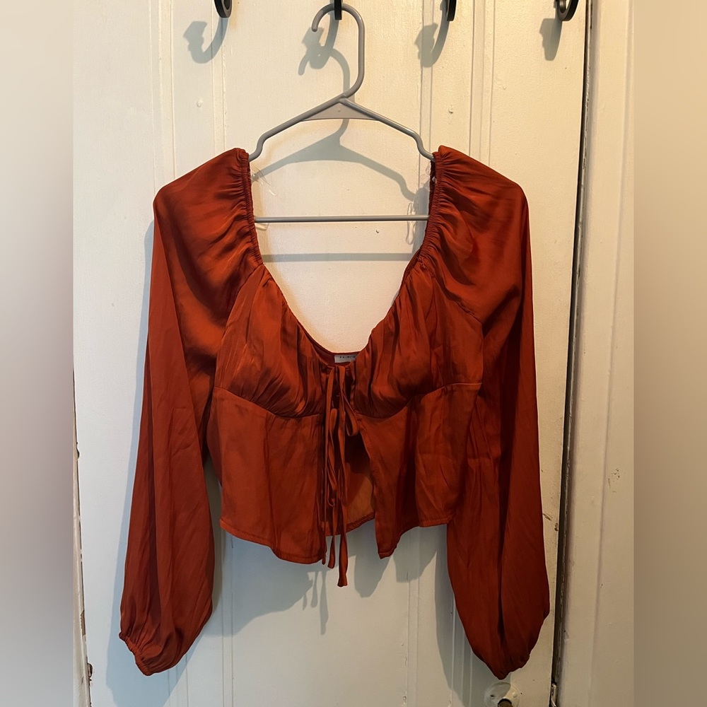 PacSun La Hearts Orange Blouse